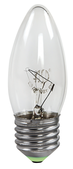 Лампа накаливания СВЕЧА B35 60Вт 230В Е27 ПР 630Лм ASD